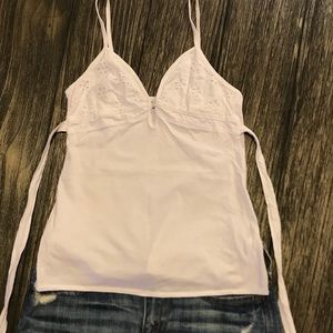 White Spaghetti Strap Shirt.